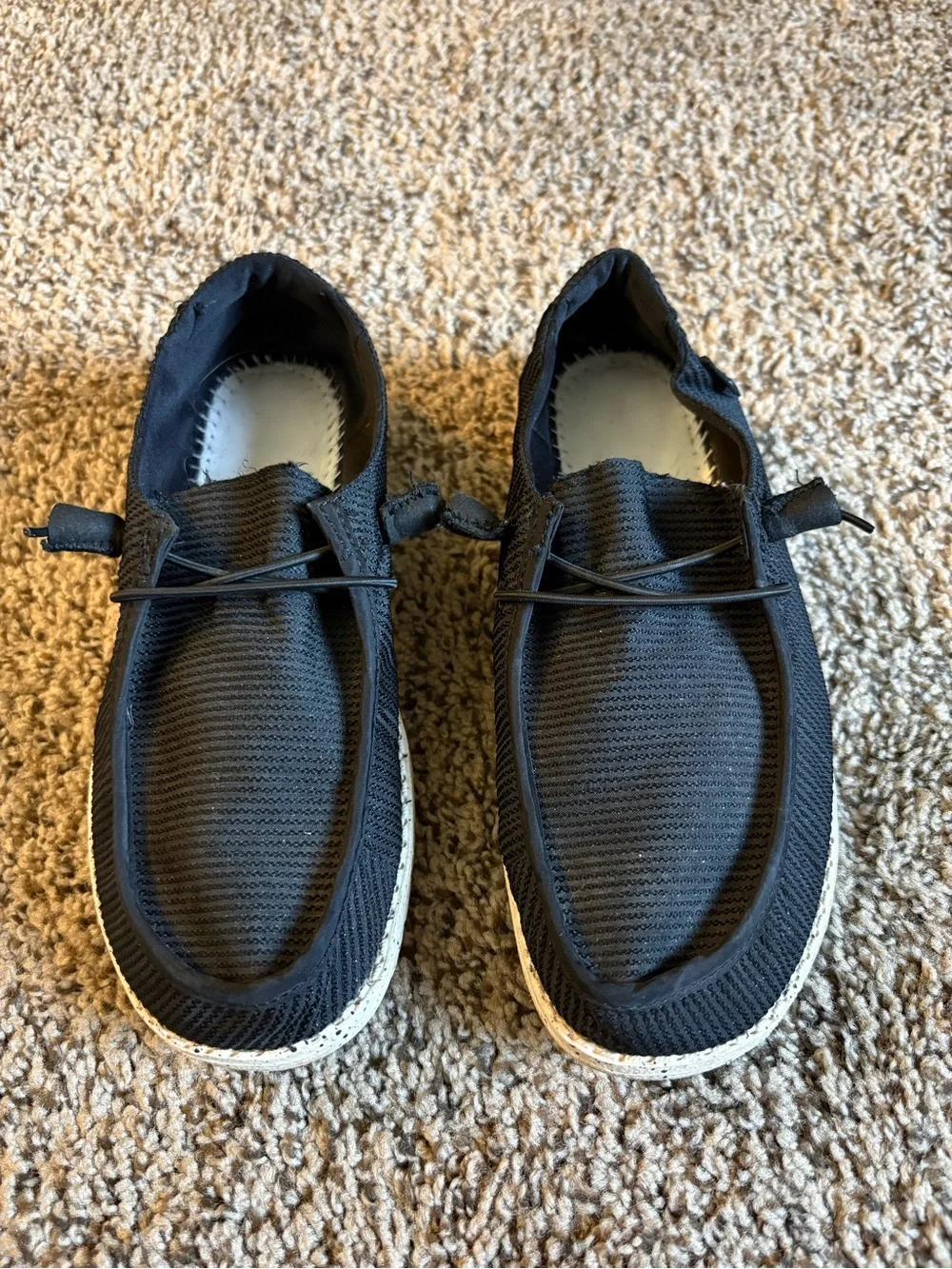 Hey Dude Wendy Black Slip-On Shoes
